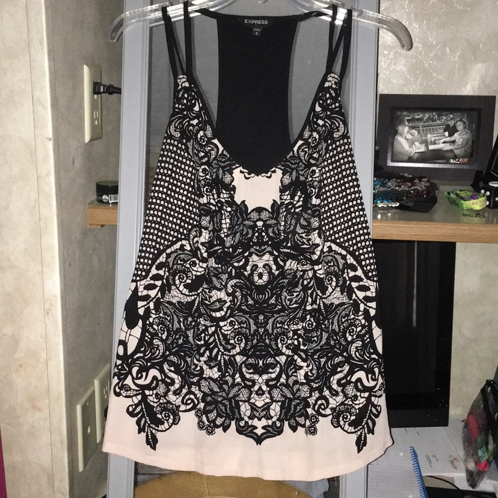 Lace Print Express Top